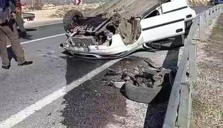 Takla atan ara&ccedil;tan burnu bile kanamadan kurtuldu