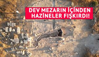 Arkeologlar şaşkına d&ouml;nd&uuml;! 5 bin yıllık dev mezarın i&ccedil;inden hazineler fışkırdı