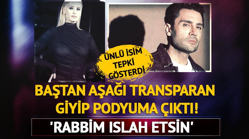 Baştan aşağı transparan giyip poz verdi! 'Rabbim ıslah etsin'  