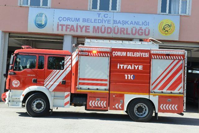 Çorum belediyesi itfaiye filosunu güçlendirdi