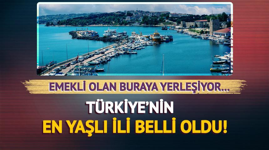 TUİK a&ccedil;ıkladı, T&uuml;rkiye'nin en yaşlı ili belli oldu: Emekli olan buraya yerleşiyor