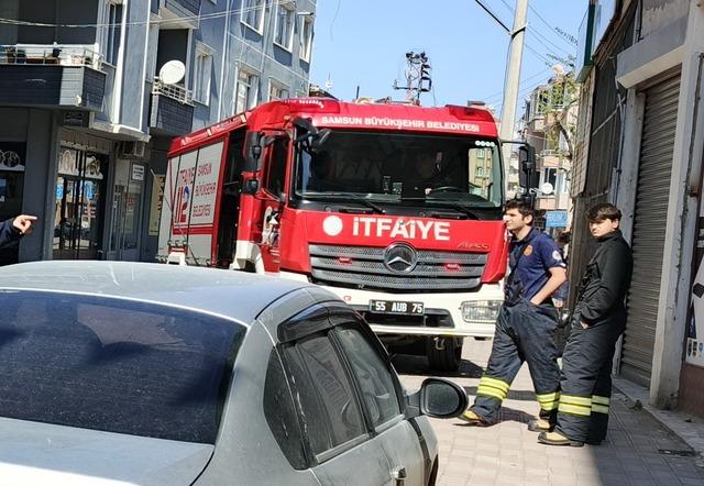 Bafra&rsquo;da korkutan yangın 2