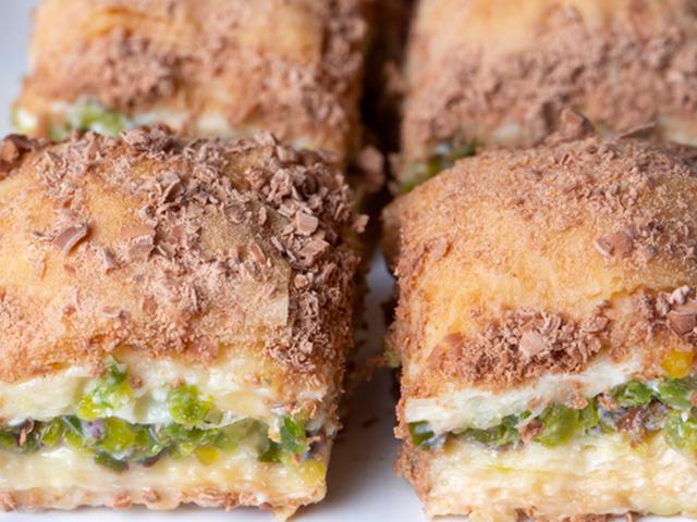 10 dakikada hazır: Milf&ouml;y hamuruyla yapılan soğuk baklava sosyal medyada g&uuml;ndem oldu