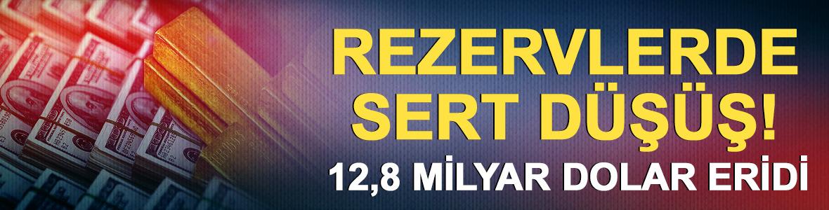 Merkez Bankası rezervlerinde sert d&uuml;ş&uuml;ş