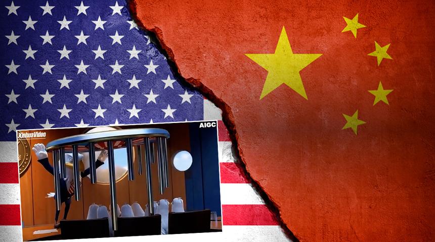 &Ccedil;in'den ABD'yi k&uuml;plere bindirecek paylaşım! 'Kalkan mı? Pranga mı?'