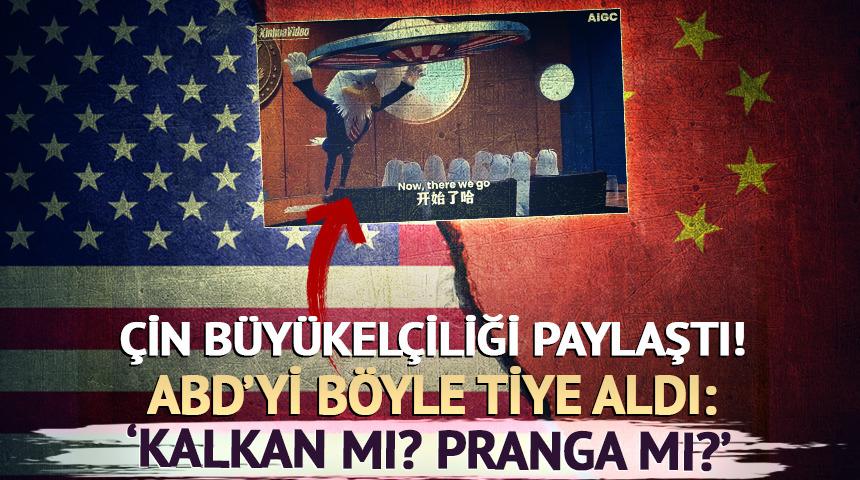 &Ccedil;in'den ABD'yi k&uuml;plere bindirecek paylaşım! 'Kalkan mı? Pranga mı?'