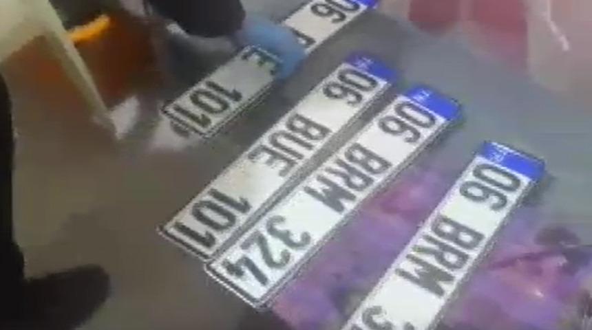 Ankara'da 900 sahte plaka ele ge&ccedil;irildi