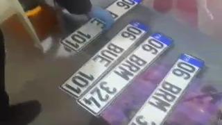 Ankara'da 900 sahte plaka ele geçirildi
