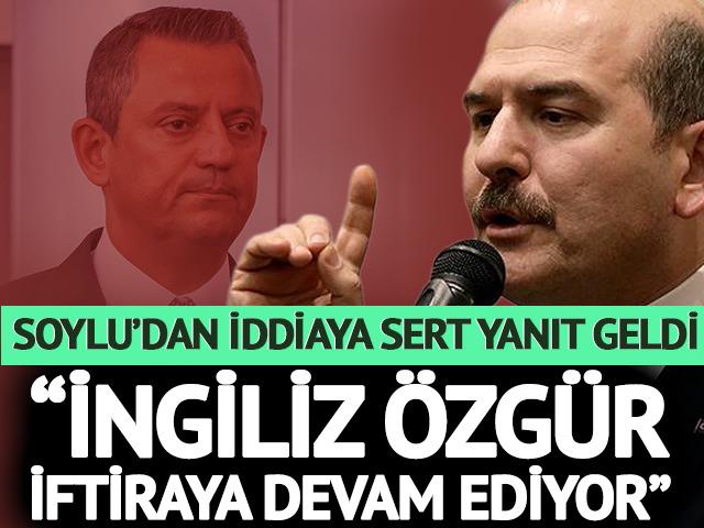 S&uuml;leyman Soylu'dan &Ouml;zg&uuml;r &Ouml;zel'e sert yanıt
