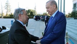 Cumhurbaşkanı Erdoğan, BM Genel Sekreteri Guterres'i kabul etti