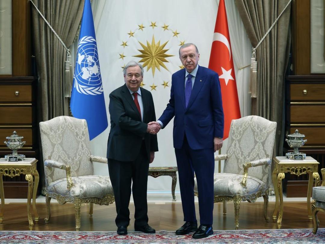 Cumhurbaşkanı Erdoğan, BM Genel Sekreteri Guterres i kabul etti 2