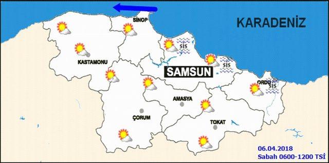 Samsun güne yoğun sisle uyandı