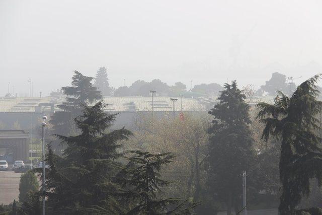 Samsun güne yoğun sisle uyandı