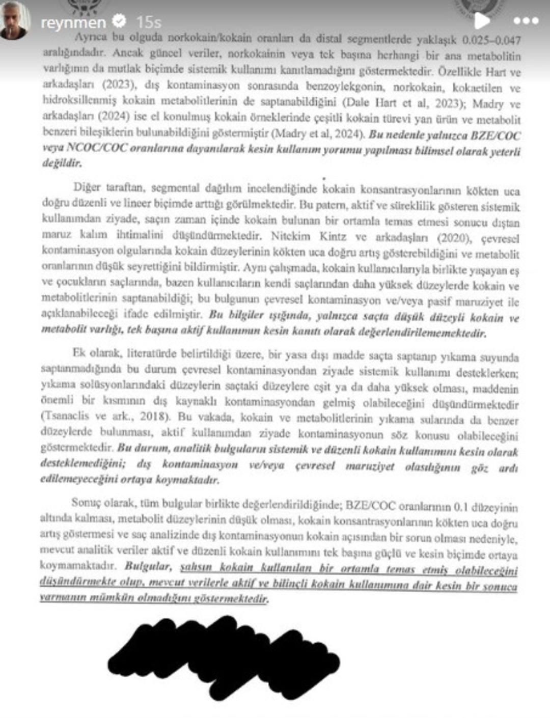 Yeniden test yaptırdı! Reynmen in uyuşturucu testi sonucu &ccedil;ıktı 4