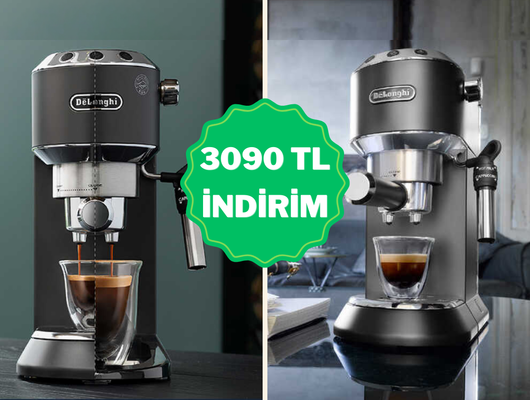 &Ccedil;ok satanlarda 1 numara: Delonghi kahve makinesinde indirim başladı