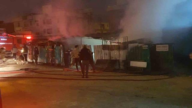 Çiftlik alevlere teslim oldu