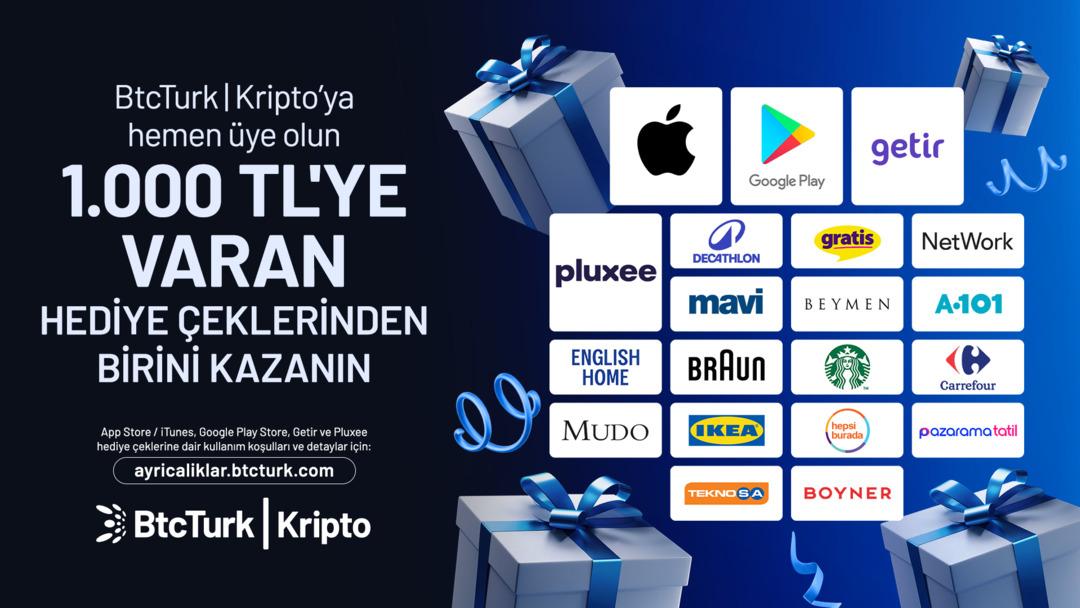 BtcTurk|Kripto’dan yeni üyelere özel 1.000 TL’ye varan hediye çeki fırsatı 3