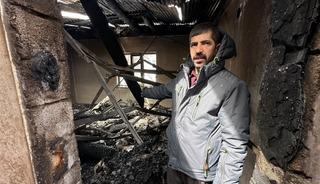 Y&uuml;ksekova'da &ccedil;ıkan yangında bir ev kullanılamaz hale geldi