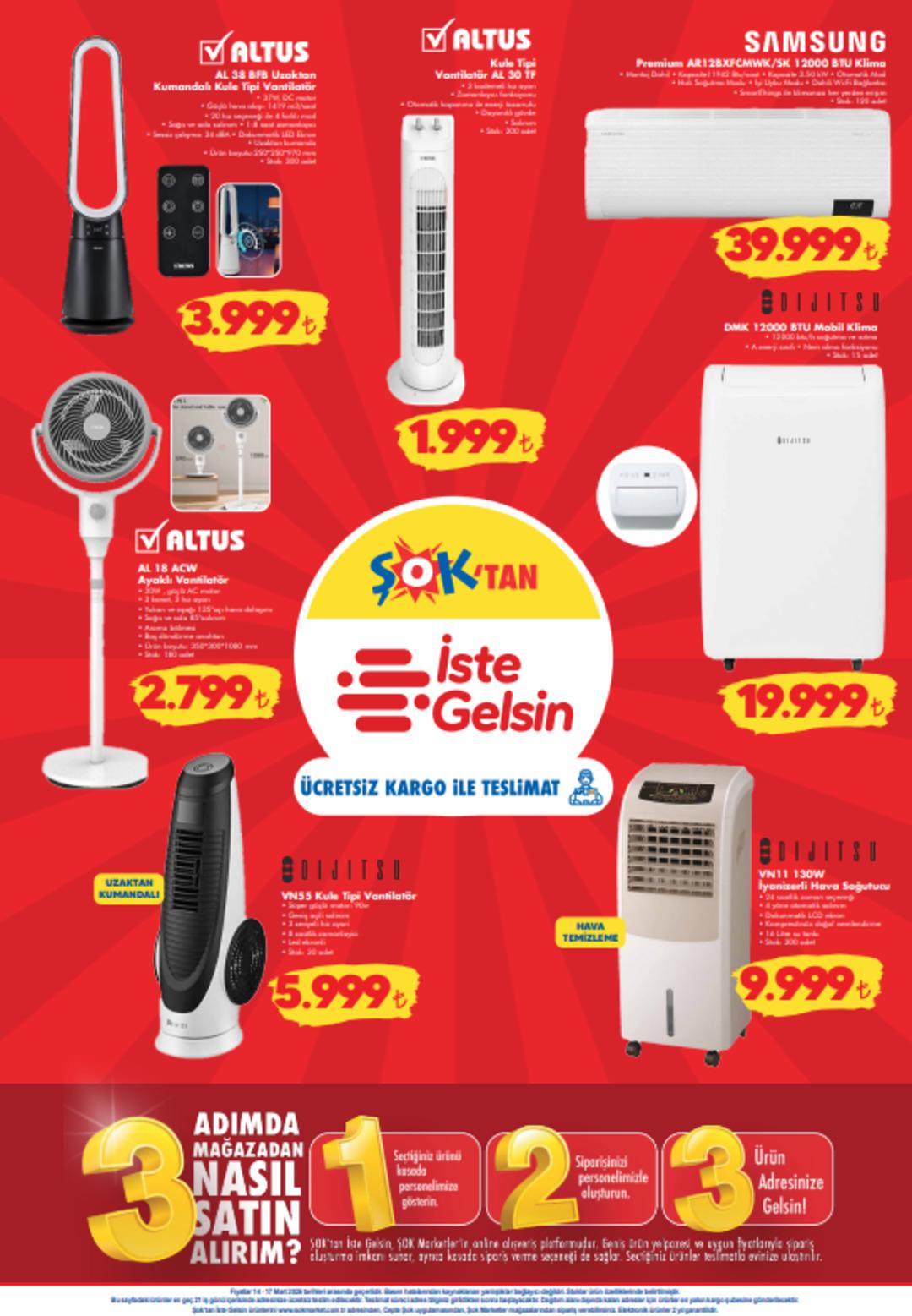 ŞOK a Samsung klima geliyor! 14 Mart 2026 ŞOK aktüel katalog yayınlandı! 3