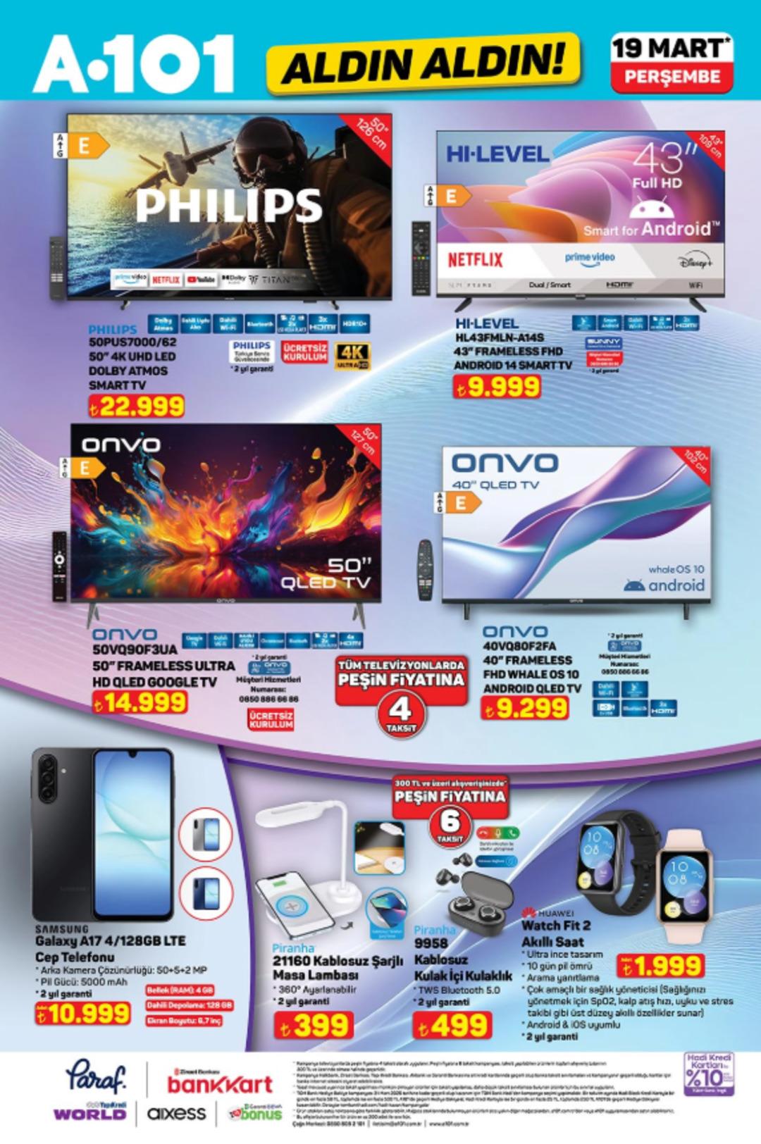 A101 e Philips akıllı televizyon geliyor! 19 Mart 2026 A101 katalog yayınlandı! 4