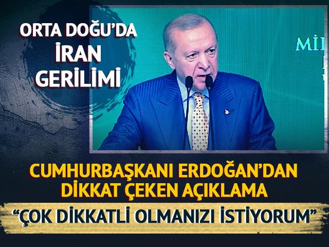 Orta Doğu'da İran gerilimi! Cumhurbaşkanı Erdoğan'dan dikkat &ccedil;eken uyarı
