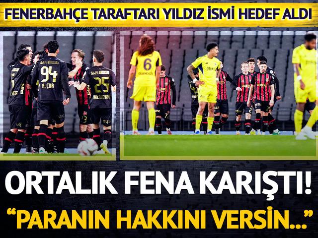 Fenerbah&ccedil;eli taraftarlardan yıldız isme tepki! Performansıyla &ccedil;akıldı...