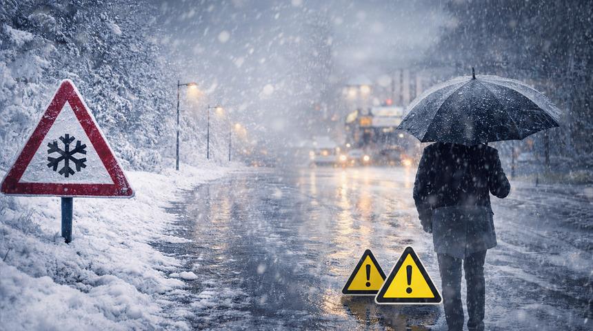 Meteoroloji'den 24 ilde kar uyarısı! 5 kente &ccedil;ok kuvvetli geliyor