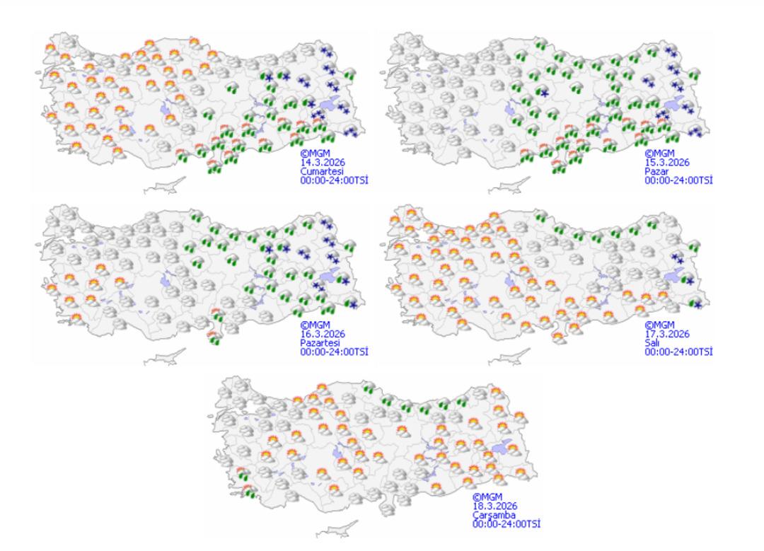 Meteoroloji den 24 ilde kar uyarısı! 5 kente &ccedil;ok kuvvetli geliyor 1