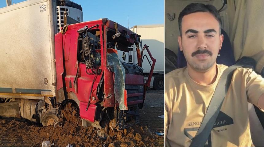 İsrail f&uuml;zesinin isabet etmesi sonucu Fırat'ın &ouml;ld&uuml;ğ&uuml; TIR&rsquo;ın g&ouml;r&uuml;nt&uuml;leri ortaya &ccedil;ıktı