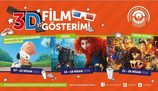 Odunpazarı Belediyesi 3D Film Gösterimlerine devam ediyor