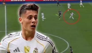 Arda G&uuml;ler y&uuml;zyılın gol&uuml;n&uuml; attı! Orta sahanın bile gerisinden rakip kaleye roket yolladı