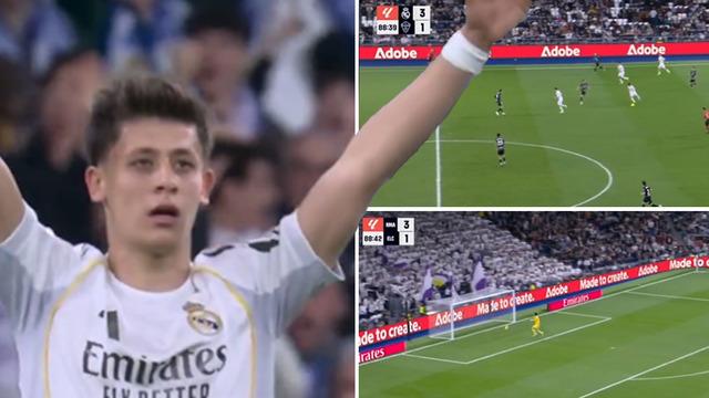 Real Madrid'in yıldızı Arda Güler'den jeneriklik gol! Orta sahasının gerisinden...
