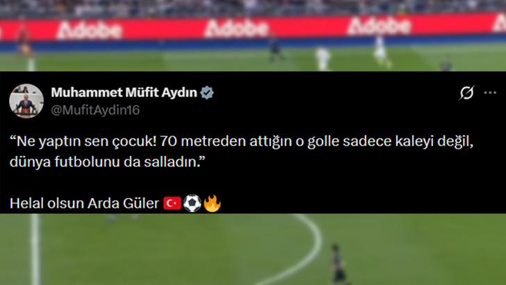 Arda Güler yüzyılın golünü attı! Orta sahanın bile gerisinden rakip kaleye roket yolladı G3
