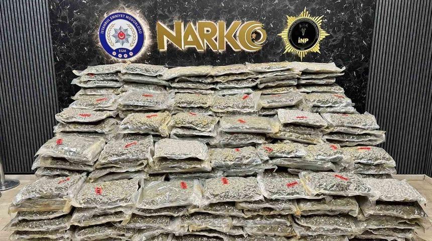 K&uuml;&ccedil;&uuml;k&ccedil;ekmece&rsquo;de nefes kesen uyuşturucu operasyonu: 527 kilo uyuşturucu ele ge&ccedil;irildi