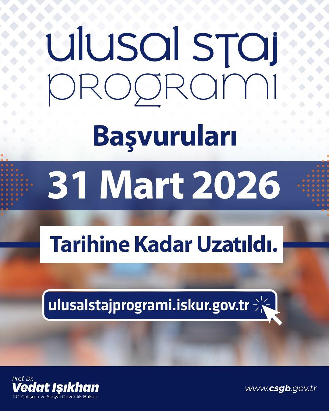 Bakan Işıkhan  Gen&ccedil;ler, bu paylaşım sizler i&ccedil;in  deyip duyurdu: 31 Mart a kadar uzatıldı 1
