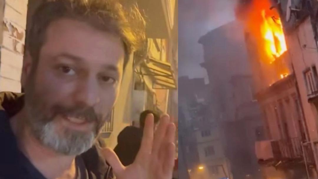 Umut Özkan yangından son anda kurtuldu! Korku dolu anlar 1