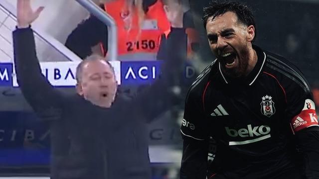 Orkun Kökçü'den fizik kurallarını altüst eden füze! Sergen Yalçın çıldırdı, Beşiktaş'ta yıllar süren hasret bitti... (İzle)