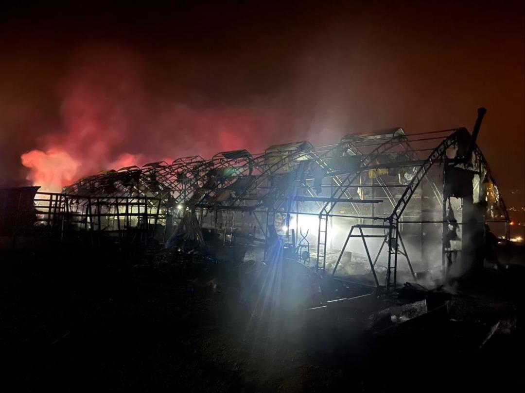 Kanatlı ve küçükbaş hayvan çiftliğinde yangın: 580 hayvan öldü 1