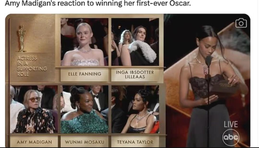 Teyana Taylor, Oscar ı kaybetmesine verdiği tepki nedeniyle eleştirildi 1