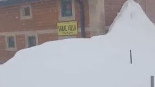 Bayburt’ta Kılıçkaya Yaylası kar altında kaldı