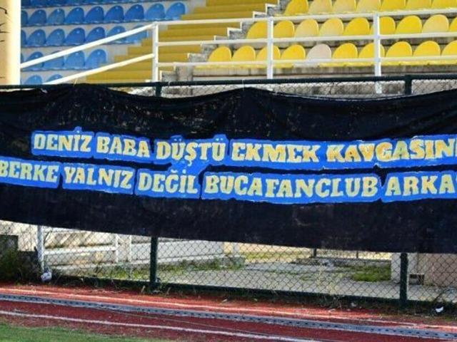 Babasını kaybeden Bucasporlu Berke'ye taraftar morali