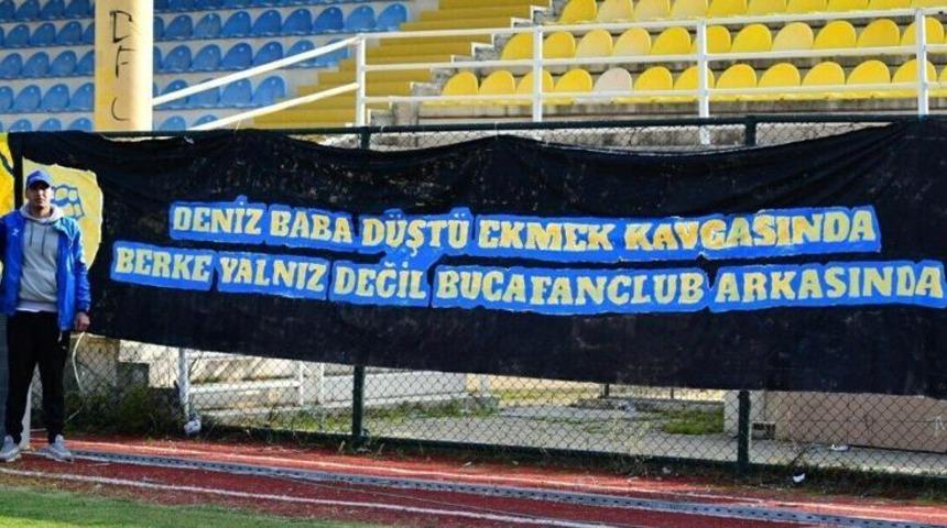 Babasını kaybeden Bucasporlu Berke'ye taraftar morali