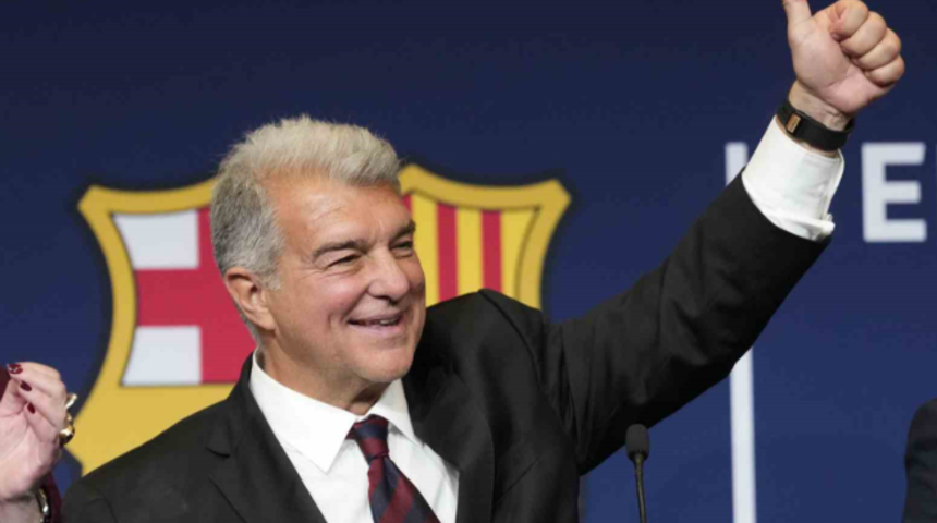 Barcelona&rsquo;da Joan Laporta, yeniden başkan se&ccedil;ildi