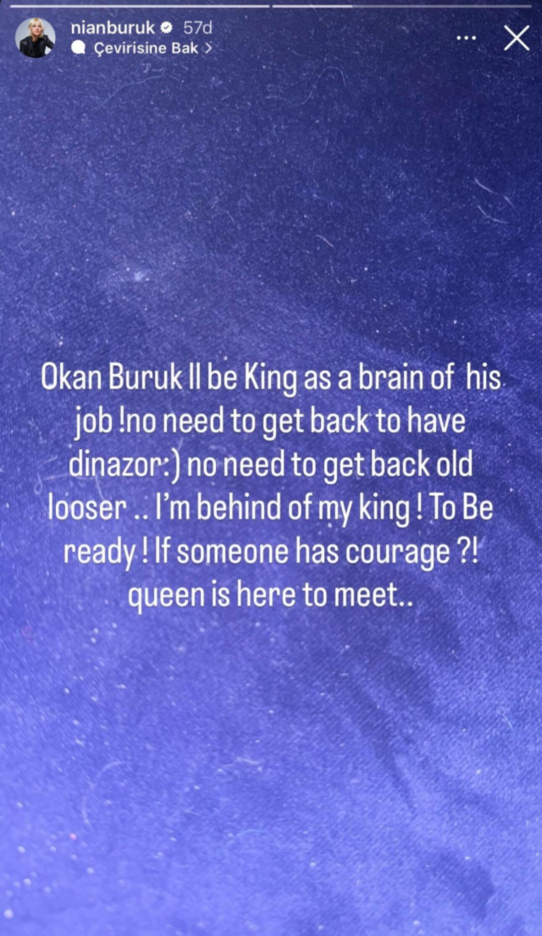 Galatasaray Teknik Direkt&ouml;r&uuml; Okan Buruk un eşinden ilgin&ccedil; paylaşım! "Cesareti olan varsa..." 1