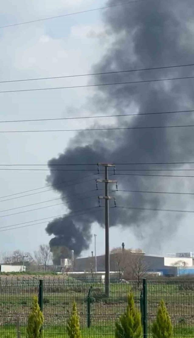 Kocaeli de fabrikada korkutan yangın 6