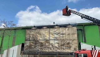 Kocaeli'de fabrikada korkutan yangın