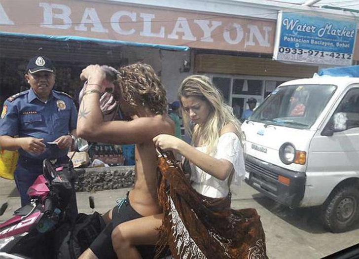 Genç modele ceza: Poponu ört! G2