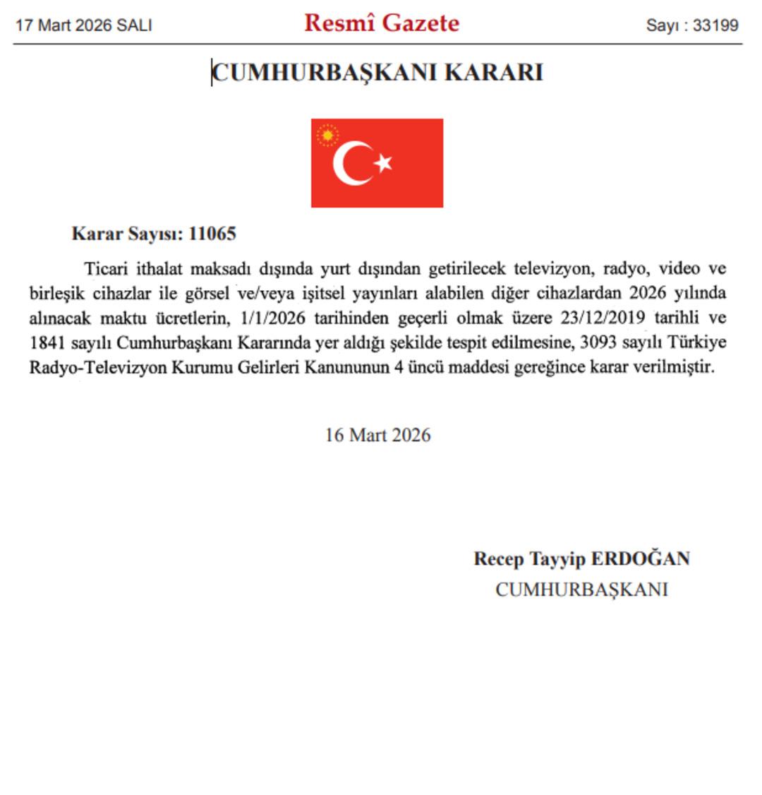 Yurt dışından getirilen cihazlara uygulanacak tarife belli oldu: Karar Resmi  Gazete&rsquo;de 1