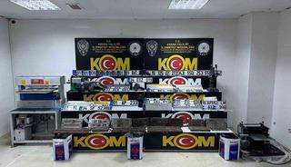 Merdiven altı plaka basım at&ouml;lyelerine baskın