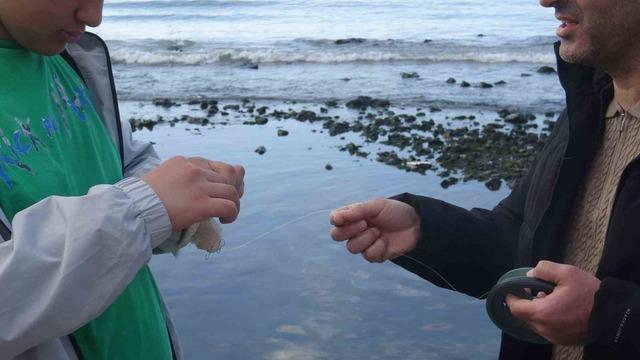 Kuvvetli fırtına sonrası İskenderun K&ouml;rfezi&rsquo;nde deniz suyu &ccedil;ekildi 5